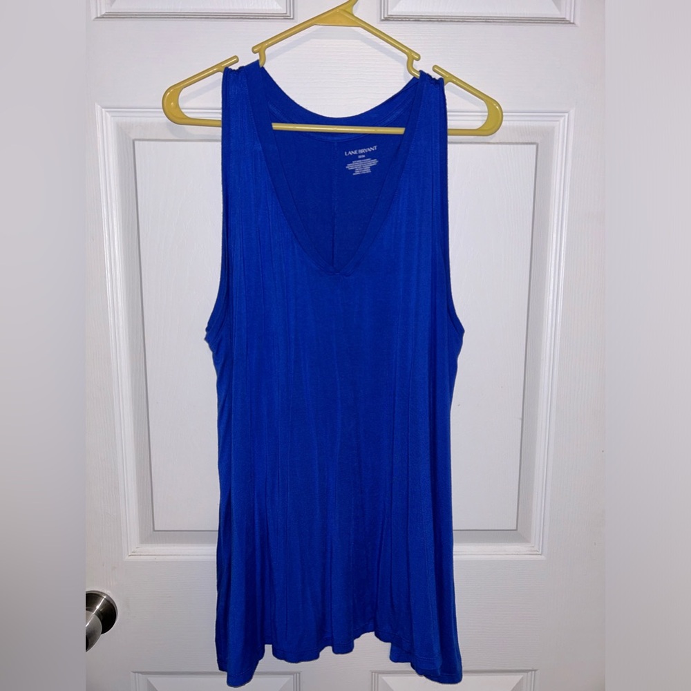 Lane Bryant bright blue tank top